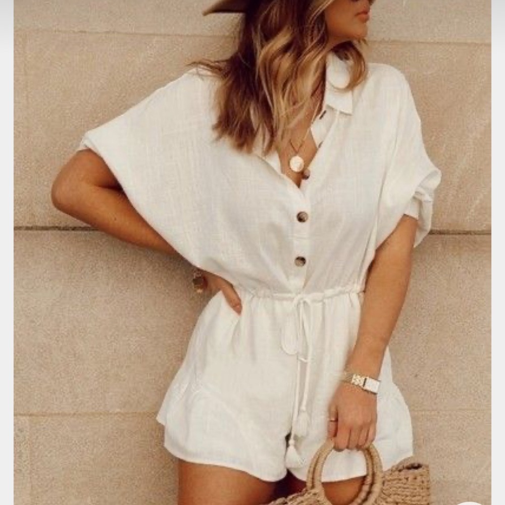 Always Ready White Romper